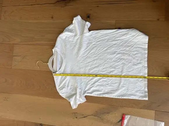 Everlane Uniform The Organic Cotton Crew T-Shirt in White Size Small - Picture 5 of 5